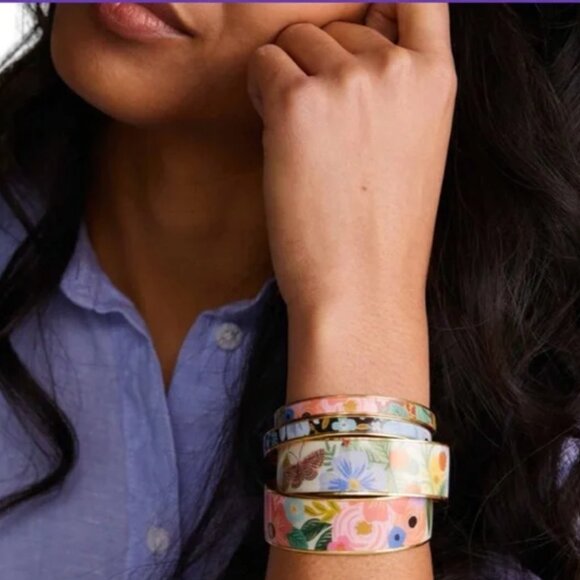 RIFLE CO. NWOT ENAMEL CUFF - GARDEN PARTY - Picture 3 of 3